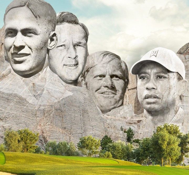Een “golf” Mount Rushmore