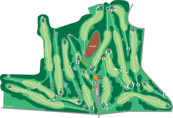 the 18 holes course