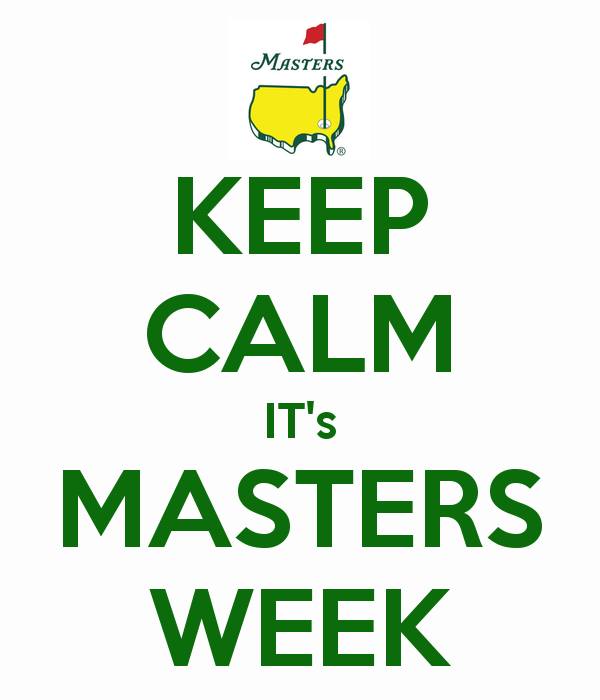 Masters Week Thoughts Deze week... - Blog