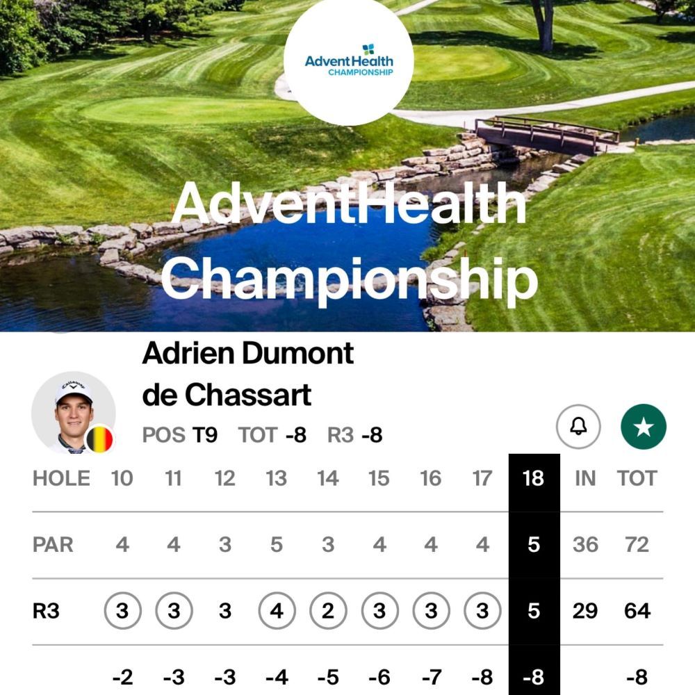 Adrien Dumont de Chassart lukt beste dagscore op Korn Ferry Tour - Blog