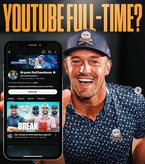 Bryson DeChambeau lokt haast 1,4 miljoen views op YouTube - Blog