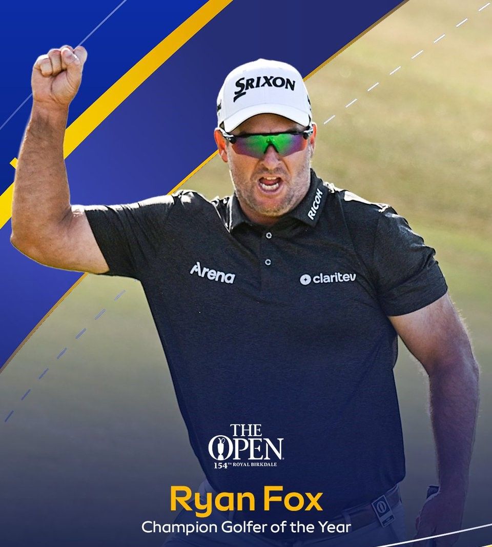 Ryan Fox is “Champion Golfer of the Year” 