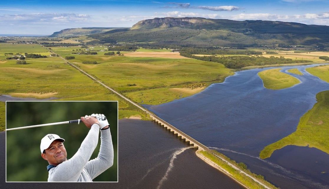 Tiger Woods gaat Noord-Ierse links course uittekenen