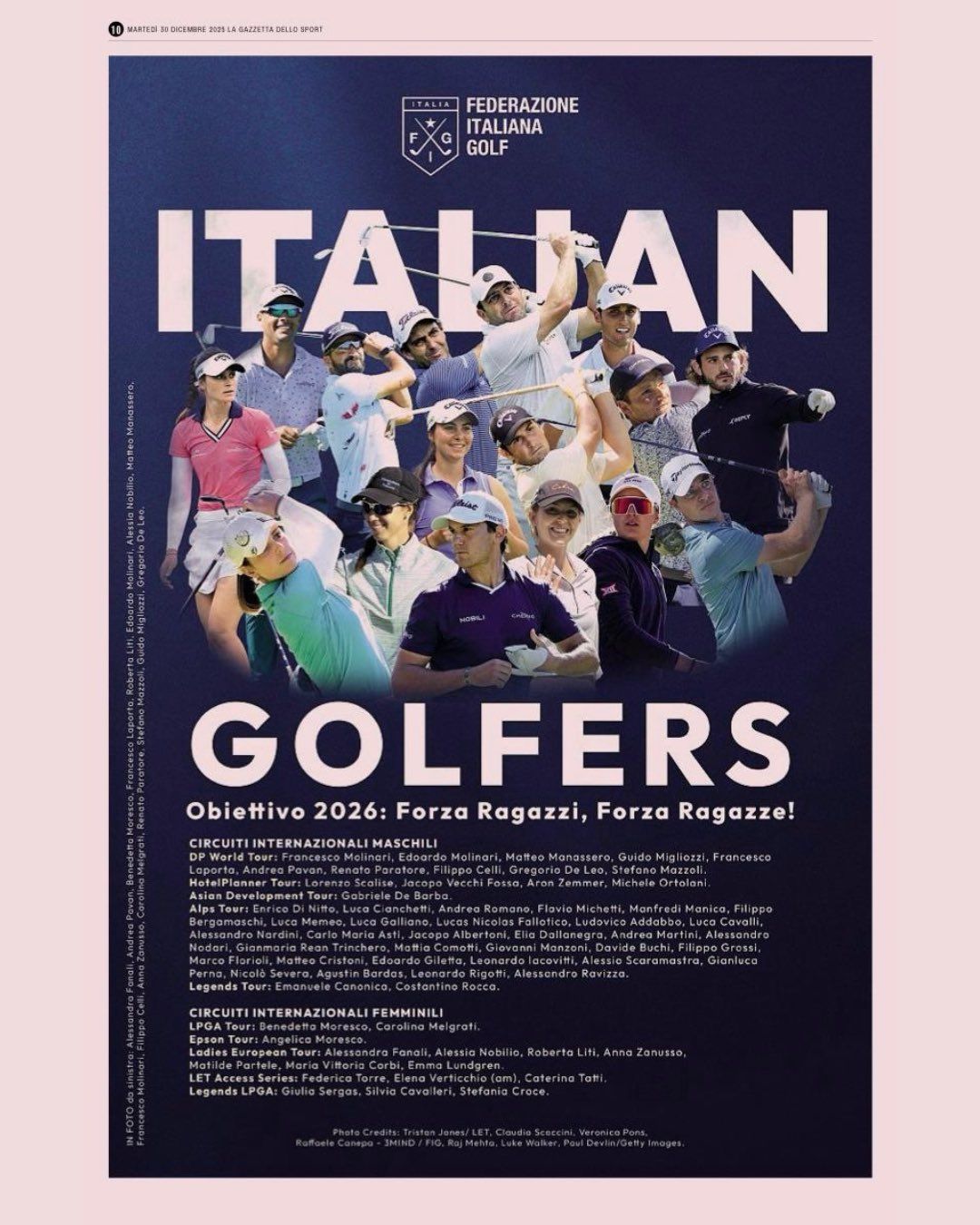De Italiaanse federatie promoot tourspelers - Blog