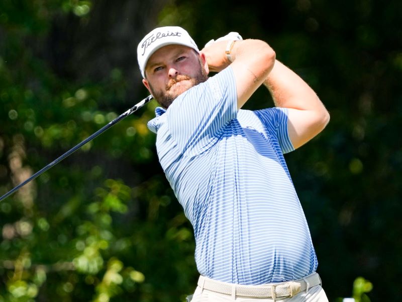 Adrien Dumont de Chassart mist cut in Charles Schwab Challenge