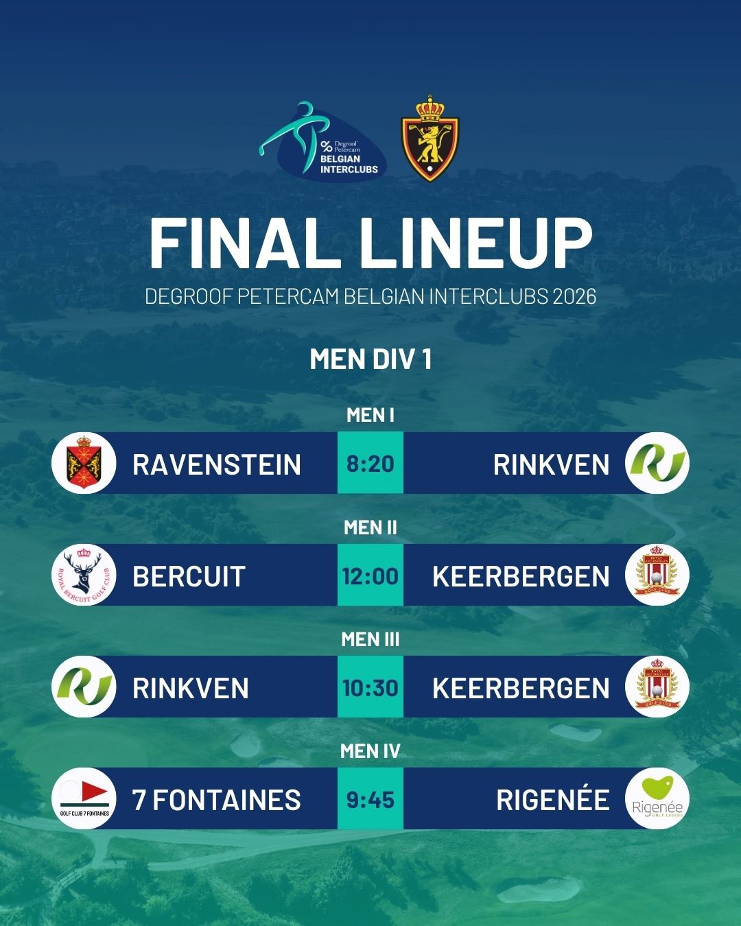 Wie speelt de Interclub finale in Divisie 1 - Blog