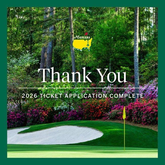 Geen tickets meer voor Masters 2026  - Blog