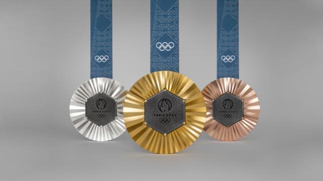 Olympische medailles met stukje van Eiffeltoren - Blog