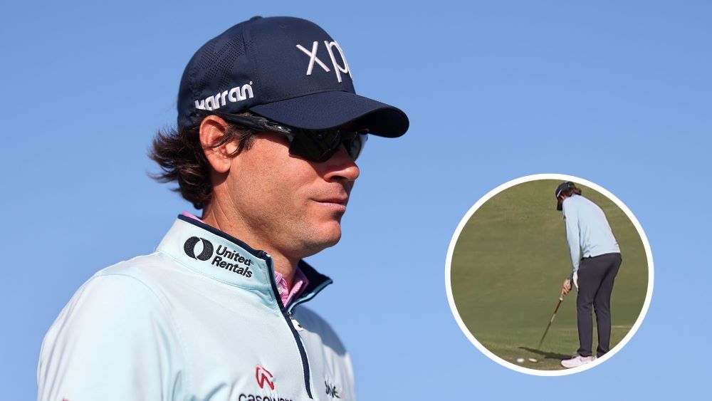 Adam Schenk putt vaak éénhandig - Blog