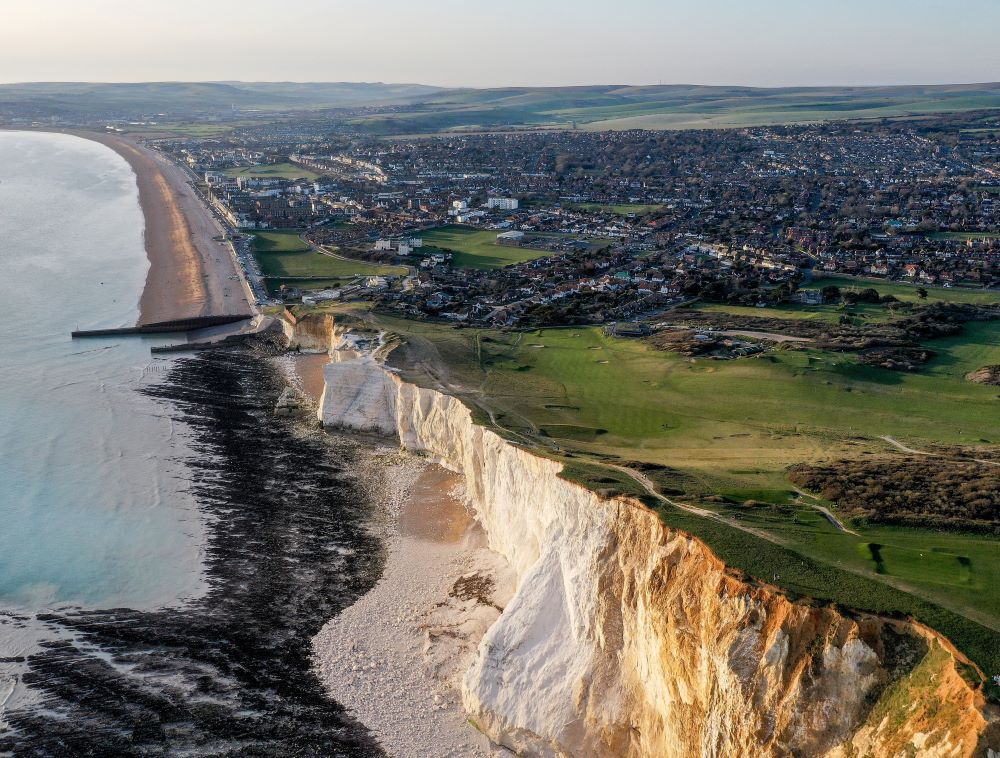 Seaford Head mooi vanaf de lucht    - Blog
