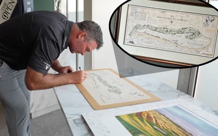 Ryan Fox mocht ook een historisch document tekenen - Blog