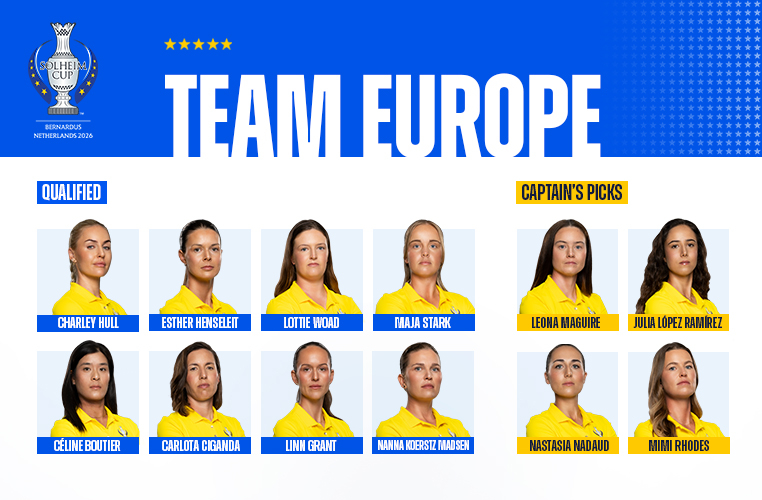 Dit is Team Europe voor de Solheim Cup