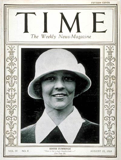 In 1925 op de cover van TIME Magazine