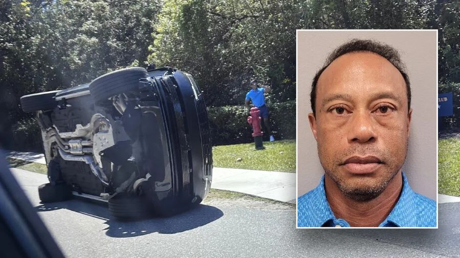 Tiger Woods na crash vrijgelaten op borgtocht