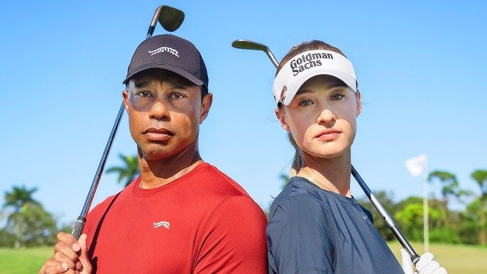 Tiger Woods geeft Nelly Korda les - Blog