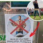 Happy Gilmore-swings verboden