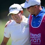  Manon De Roey in het achterveld van Evian Championship
