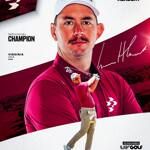 Lucas Herbert hield stand in LIV Virginia