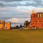Old Course in volle glorie bij avondgloed