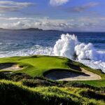 De 7de hole van Pebble Beach