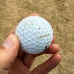 Hoe lang met een golfbal spelen?