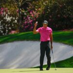 Tiger Woods verkent Augusta National