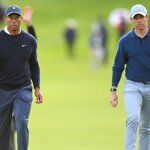 Rory McIlroy op de hielen van Tiger Woods